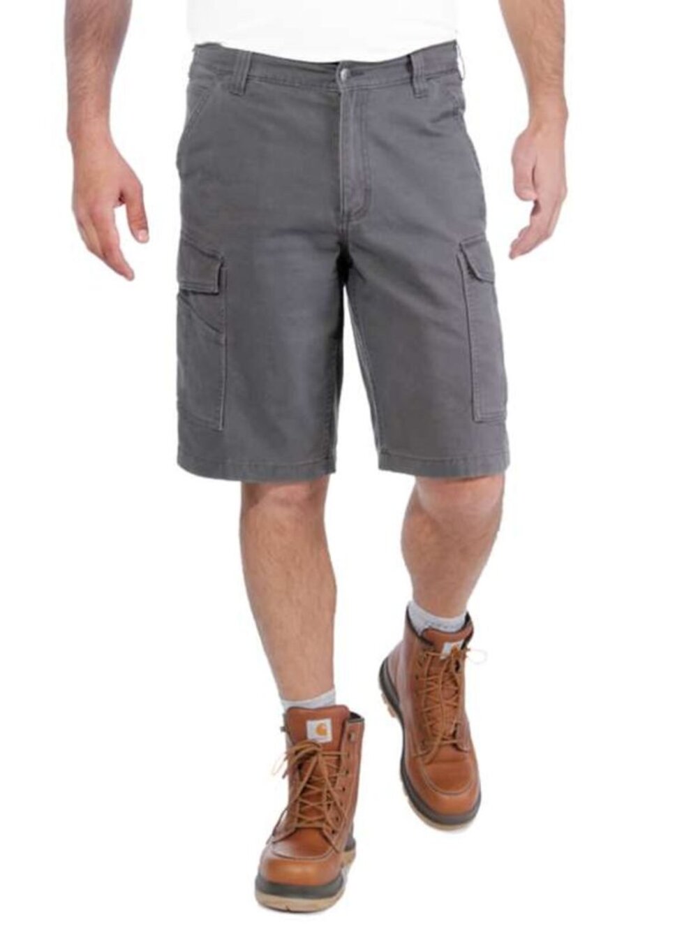 Carhartt Men's Grey Rigby Rugged Flex Relaxed Fit Canvas Cargo Work Shorts Sz 52